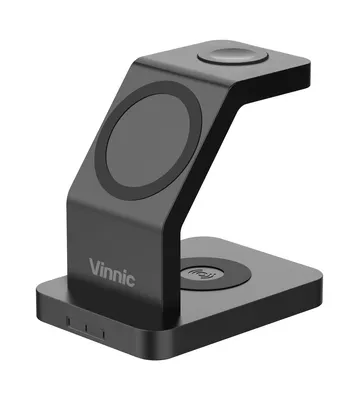 Produktbild von Vinnic ONTAKE 3-IN-1 Magnetic Wireless Charging Dock, black.