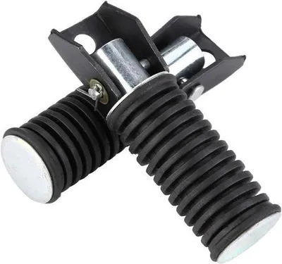 Immagine prodotto di Poggiapiedi per passeggero da moto, regolabili, poggiapiedi posteriori, pedali per Suzuki GN125, QJ25, GS125, GT125-5