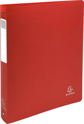 Produktbild von Exacompta 10x Ringbuch PP 1000µ 4 Ringen Rücken 40mm A4 Überbreite Rot 51395E