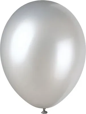 Produktbild von Unique Metallic Luftballons silber 8 Stück, ca. 30,4 cm Durchmesser