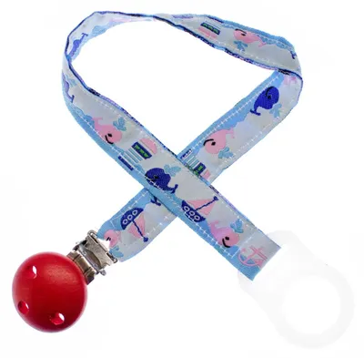 Produktbild von Schnullerkette Wal Miniblings Handarbeit Baby Schnullerband Schnuller Kleinkind