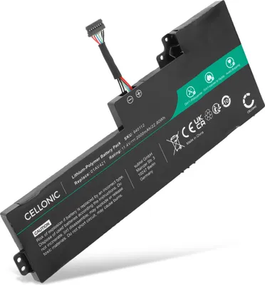 Produktbild von CELLONIC 1x Akku für Notebook Kompatibel mit Lenovo ThinkPad T480, ThinkPad T470, ThinkPad T470s, 01AV421 - (2000mAh, 11.4V)