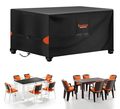 Imagen del producto de Funda impermeable para muebles de jardín, fabricada con tela Oxford resistente
