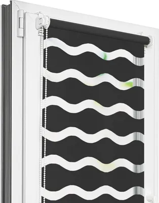 Produktbild von Doppelrollo Estika Welle ohne Bohren – 65 cm x 150 cm – Dunkelgrau – Einfache Montage mit Klemmen