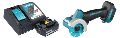 Immagine prodotto di Smerigliatrice angolare a batteria Makita DMC 300 RF1 18 V 76 mm brushless + 1x batteria ricaricabile 3,0 Ah + caricabatterie