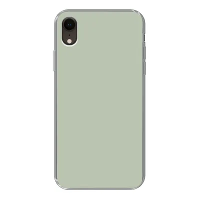 Produktbild von MuchoWow® Handyhülle Schutzhülle Hülle für iPhone XR Farbe - Mintgrün - Innenausstattung Silikon Softcase Handy Hülle - Schutzdeckel