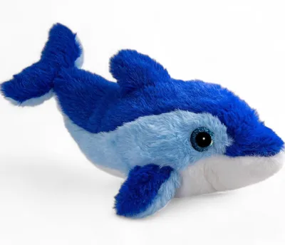 Produktbild von Carl Dick Delfin blau mit Glitzer-Augen, Plüschtier, Kuscheltier ca. 29cm 3582
