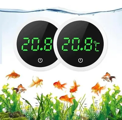 Zdjęcie produktu dla Termometr cyfrowy do akwarium LED wyświetlacz samoprzylepny czujnik