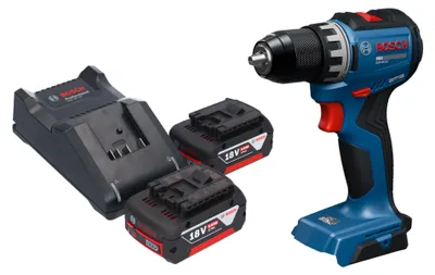Immagine prodotto di Trapano avvitatore a batteria Bosch GSR 18V-52 Professional 18 V 70 Nm Brushless + 2 batterie da 5,0 Ah + caricabatterie