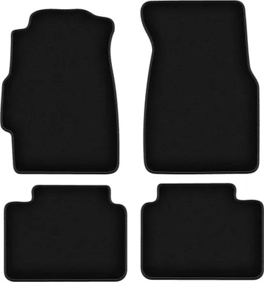 Zdjęcie produktu dla Dywaniki welurowe do Honda Civic VI sedan (1995-2001) - czarne dywaniki samochodowe BASIC komplet (4 szt.)