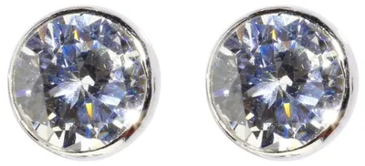 Image de Miamar SMO12, boucles d'oreilles en argent pour femme, couleur blanche