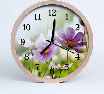 Produktbild von Holzuhr 20fi cm wanduhr - Wiese Landschaft