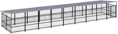 Obrázek produktu pro Venkovní výběh pro domácí zvířata z oceli, rozměry 16,89 m², hmotnost: 195,25 kg