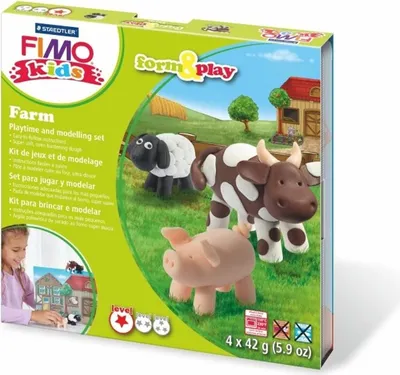 Immagine prodotto di Staedtler Set FIMO Kids Form&Play Fattoria 4 x 42 g
