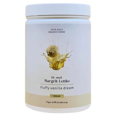 Produktbild von Dr. Lettko Daily Balance Shake - Fluffy vanilla dream | Für Ihr Wohlbefinden | Einfache Anwendung | 750g Inhalt