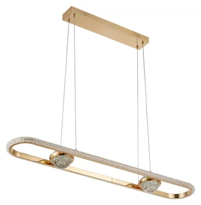 Obrázok produktu pre Závesná Stropná Lampa Toolight G159-Cp Zlatá, Priehľadná