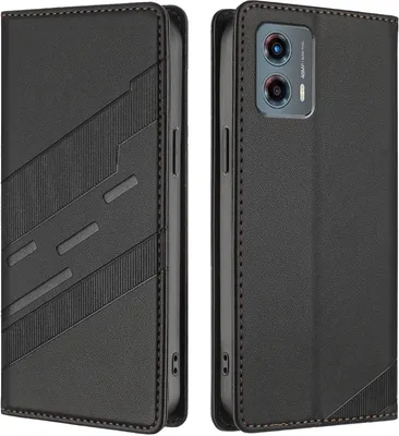 Obrázek produktu pro Pouzdro pro Motorola Moto G 5G 2023,Polyuretankožené peněženkové pouzdro s přihrádkou na karty a funkcí stojánku Schwarz