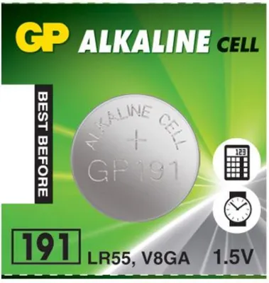 Produktbild von Bateria GP Alkaline LR55 AG8 191 1,5V guzikowa 24mAh 1 sztuka