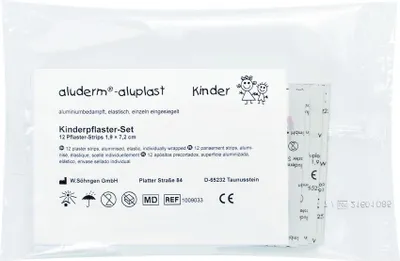 Produktbild von Söhngen aluderm®-aluplast Kinderpflaster-Set 12 Stk sort. (Pflaster für Kinder