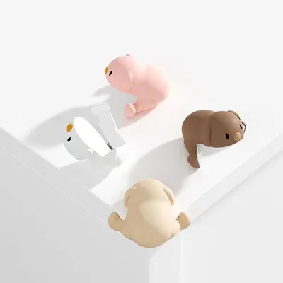 Produktbild von 16er-Pack Eckschoner, weiche Tisch-Eckenschoner für Kinder, Tisch-Eckenschoner für Kinder, Tier-Design Cartoon-Welpe, schützt Babys und ältere Menschen