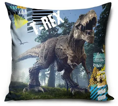 Immagine prodotto di Cuscino Bambini Dinosauro Blu 35x35 cm