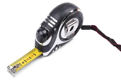 Imagen del producto de HARDY WORKING TOOLS: Cinta métrica, ancho de 16 mm, longitud de 3 metros, con clip para cinturón, enrollable