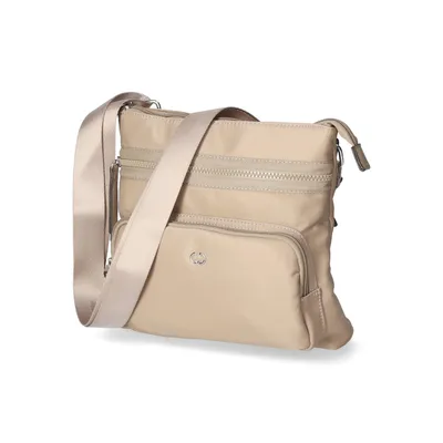 Produktbild von Gerry Weber Schultertasche Beige Textil mit 2 Reißverschlussfächern und verstellbarem Schultergurt, ca. 23x25x8 cm