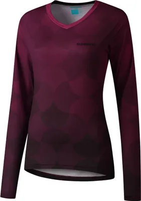 Produktbild von Shimano Woman's SAIKO Long Sleeve Jersey, Red