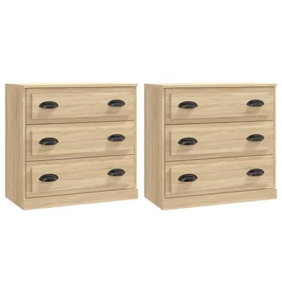 Produktbild von Sideboards 2 Stk. Sonoma-Eiche Holzwerkstoff