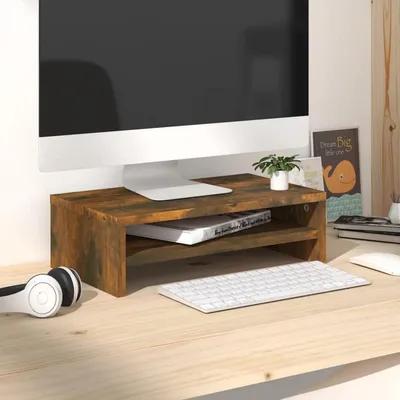 Produktbild von Monitorständer Holzwerkstoff Räuchereiche 42x24x13 cm