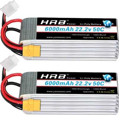 Image de Accu RC Lipo, capacité 5000mAh, tension 22,2V, 6S 6000mah XT90