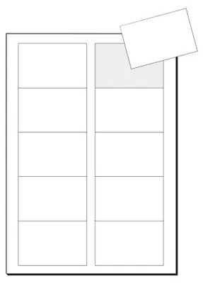 Image de sigel Cartes de visite PC, 85 x 55 mm, 250 g/qm, blanc pur