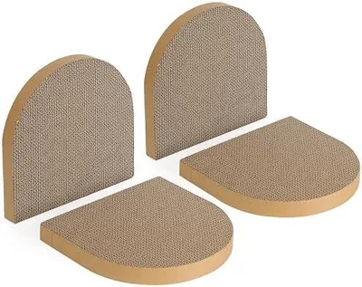 Produktbild von 2er Set Ersatz-Kratzbrett für Katzen, Kratzpappe 60 x 31 cm (Dicke: 5 cm), hochwertige Kratzplatte aus Karton, zum Kratzen, Schlafen und Spielen.