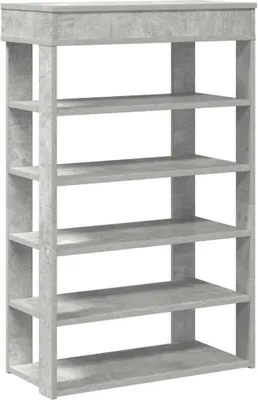 Obrázok produktu pre vidaXL Stojan na topánky betónový sivý 60x30x98 cm materiál na báze dreva