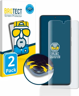 Produktbild von 2x BROTECT Fullscreen Schutzfolie für Samsung Galaxy S20 Displayschutz Folie Fullcover Matt Entspiegelungsfolie