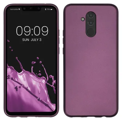 Produktbild von kwmobile Handyhülle für Huawei Mate 20 Lite Hülle - Silikon Case metallisch schimmernd - Schutzhülle Cover - Metallic Lavendel