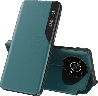Produktbild von Hülle für Honor X9 Smart View Fenster Flip Stand Cover Kunstleder Schutzhülle für Honor X9 Grün