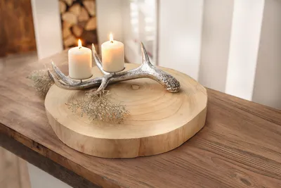 Produktbild von Dekoscheibe Wood Ø 40cm Baumscheibe – Servierbrett