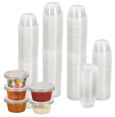 75 Aufbewahrungsboxen mit Deckel, 60 ml, auslaufsicher, mikrowellengeeignet