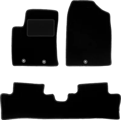 Image de Tapis en velours noir pour : Hyundai i10 II à hayon (2013-)