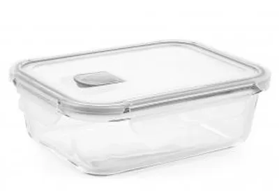 Immagine prodotto di H&H Contenitore Rettangolare In Vetro Con Coperchio E Valvola Ml 1500