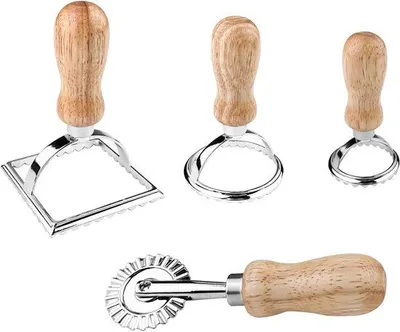 Productafbeelding van Ravioli set met uitsteekvormpjes - 4 stuks - multifunctioneel