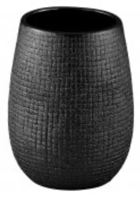 Produktbild von Hollywood Zahnputzbecher für Bad & Gäste-WC - 11 x 8 cm Schwarz