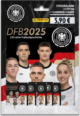 Produktbild von Panini DFB 2025 – 125 Jahre Fußballgeschichte Sticker – STARTER SET