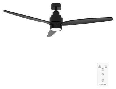 Zdjęcie produktu dla Cecotec 05840, Wentylator domowy z łopatkami, Stal nierdzewna, Sufit, 132 cm, Dźwignia, 8 h