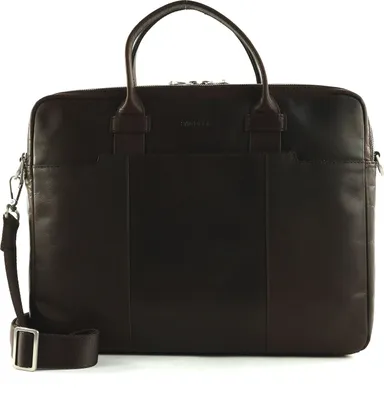 Produktbild von SADDLER Aktentasche Businesstasche mit Laptopfach Vadstena Computer Bag Dark Brown dunkelbraun