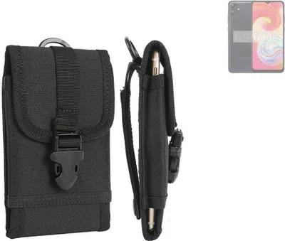 Produktbild von K-S-Trade Holster Handy Hülle kompatibel mit Samsung A04 Holster Handytasche Gürtel Tasche Schutz Hülle Robust Outdoor schwarz