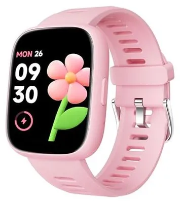 Produktbild von Smartwatch Kinder mit Ortungsfunktion (Nur iOS), Fitnessuhr Schrittzähler Kinder, mit Herzfrequenzmesser, Schlaftracker, 80 Sportarten, IP68 wasserdicht, Kinderuhr mit Spiele Mädchen 5-10