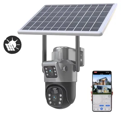 Produktbild von PTZ Solar Kamera, 4MP Video, Dual-Linsen-Technologie, WIFI