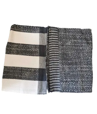 Produktbild von Kracht - 2er Set Geschirrtücher, halbleinen - "Leinenstruktur", 50 x 70 cm, schwarz
